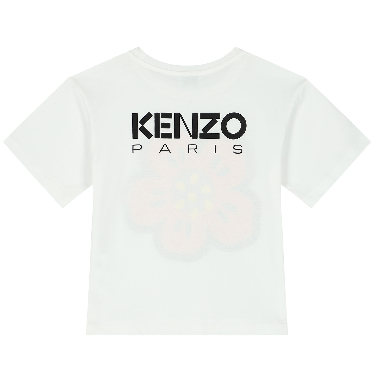 Girls White Boke Flower T-Shirt, 1, hi-res